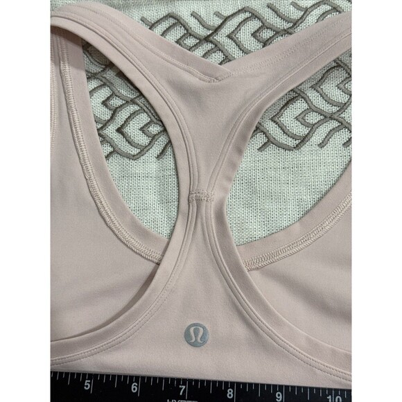 (A1) LuluLemon Pale Pink Racer Back Athletic Women's Top S/M Tank. - Picture 6 of 9